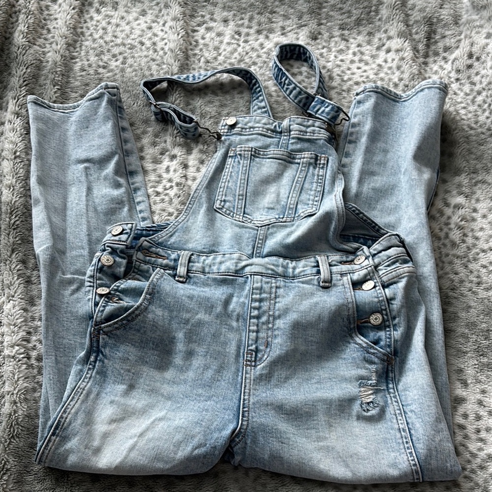 Old Navy Light Blue Denim Overalls